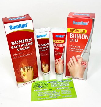 Мазь Бунион  Bunion Relief Ointment снимает отек с ног, устраняет болевые ощущения из-за деформации суставов и костей.