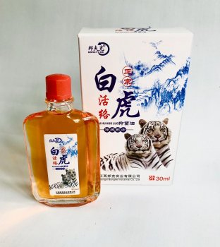 Жидкий бальзам «Белый тигр»  Bai Hu Huo Luo